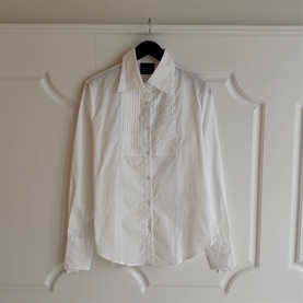 Louise Rømern Freddie Mod Vall Tux Skjorte, Hvid 